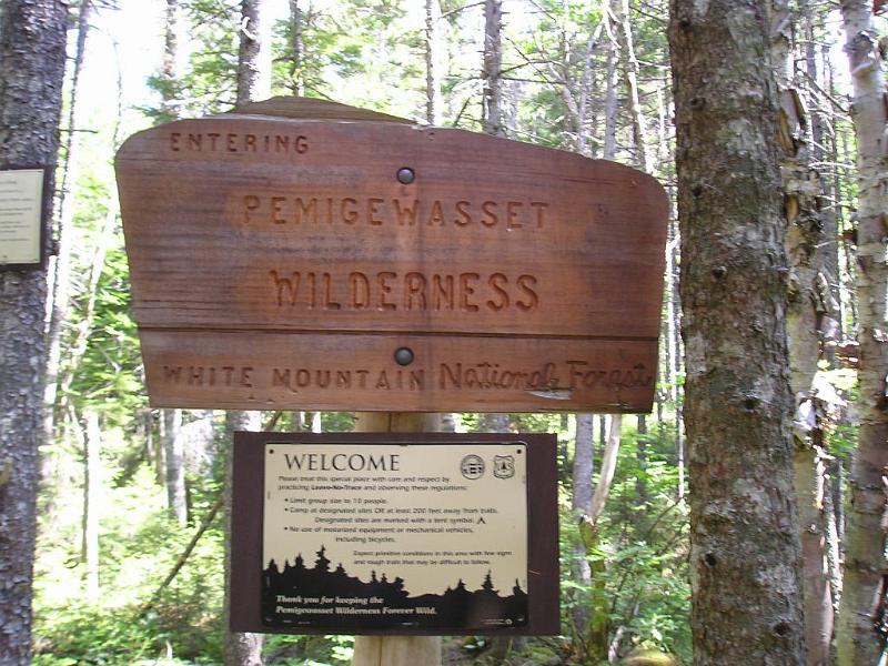 CdearBrook (11).JPG - Further up the Cedar Brook trail we entered into the Pemigewasset Wilderness. We followed the rules by not having any fires and not camping within 200 feet of the trail or streams.
